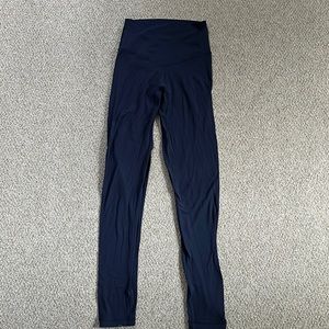 Aerie Real Me High Waisted Leggings (Navy, XS)